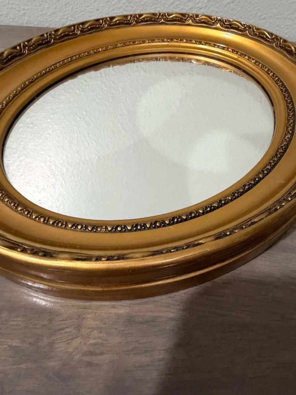 The Bombay Company Ornate Gold Tone Oval Accent Mirror Wall Hanging 12